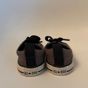 Converse Baby Kids Shoes Sneakers Gray Black White Size 3